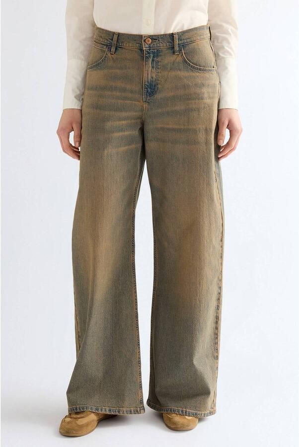 Wrangler wide leg jeans lichtblauw