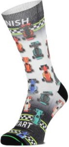 XPOOOS sokken Zandvoort grijs multi