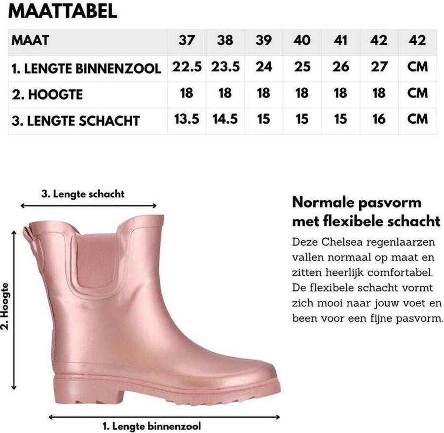 XQ Chelsea regenlaarzen Metallic - Foto 2