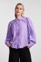 Y.A.S geweven blouse YASKENORA van biologisch katoen lila - Thumbnail 2