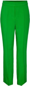 Y.A.S high waist regular fit pantalon YASCLASMA van gerecycled polyester groen