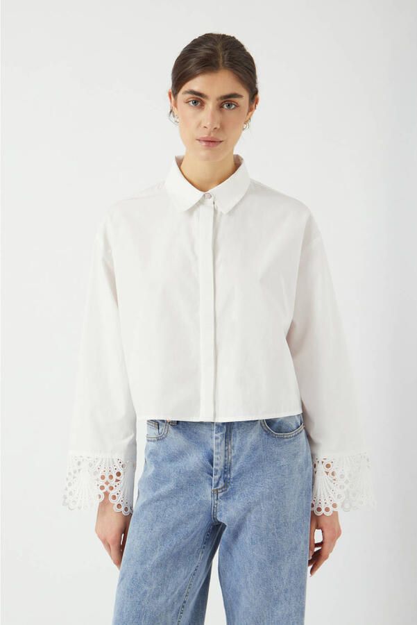 Y.A.S. Dames Blouses Yastrinity Ls Shirt S. Wit - Foto 5