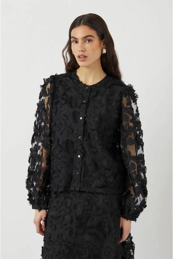 Y.A.S. Dames Blouses Yaskarly Ls Shirt Zwart