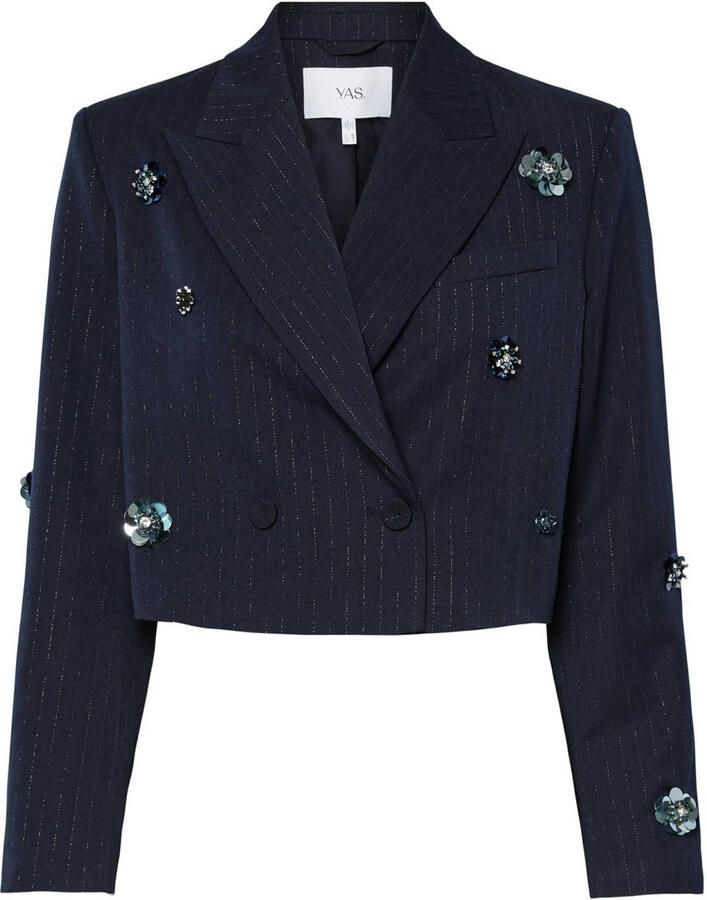 Y.A.S. Dames Blazers Yasmidnight Ls Short Blazer S. Donkerblauw - Foto 5