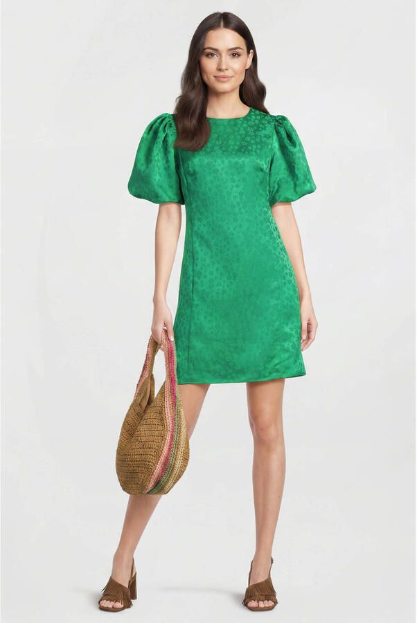 Y.A.S. YAS Dames Jurken Yassanne Ss Dress Groen - Foto 5