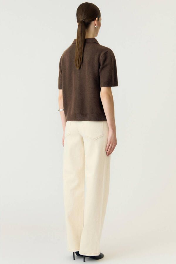 Y.A.S. YAS Dames Truien & Vesten Yasfrilo Ss Knit Cardigan Bruin - Foto 6