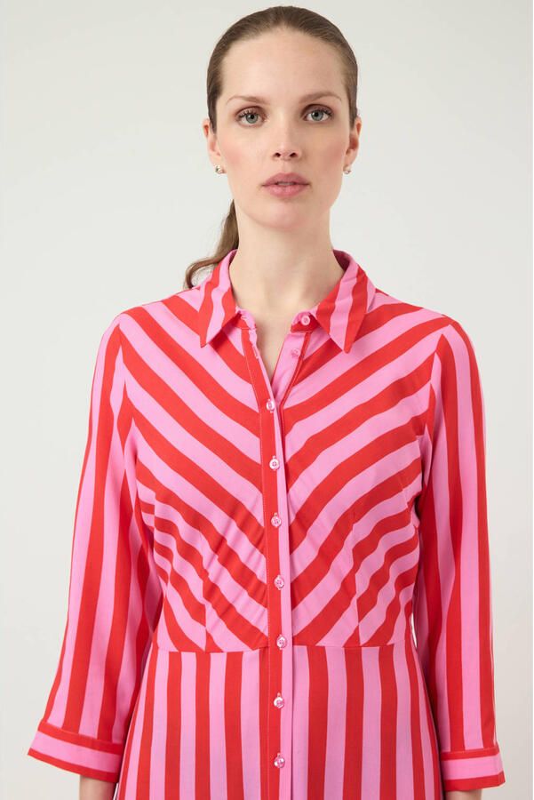 Y.A.S Jurk met overhemdkraag YASSAVANNA LONG SHIRT DRESS