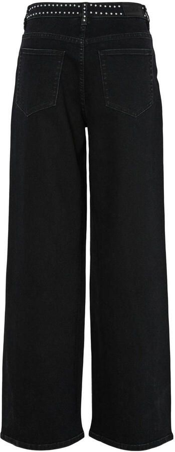 Y.A.S. Dames Jeans Yasnoelle Hmw Studded Jeans Donkergrijs - Foto 6