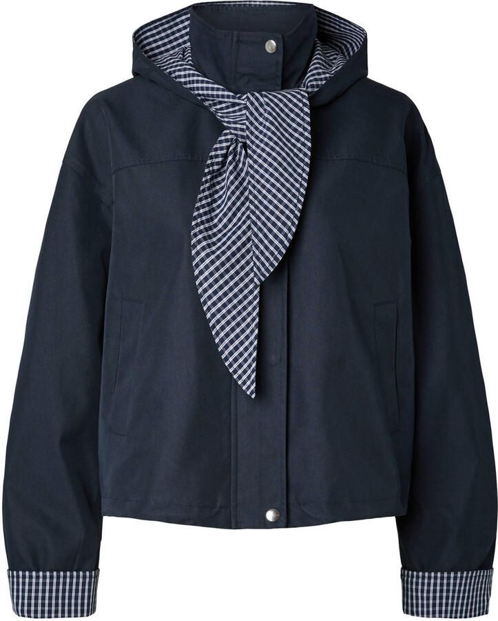 Y.A.S. YAS Dames Jassen Yasanca Ls Hood Jacket S. Story Donkerblauw - Foto 5