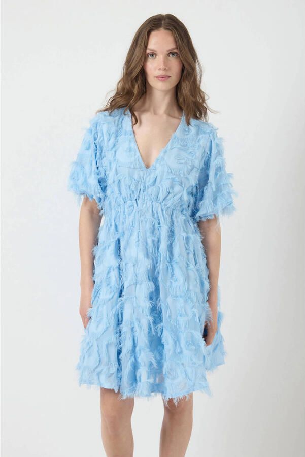 YAS Knielange cocktailjurk met V-hals model 'PAZYLLA' - Foto 6