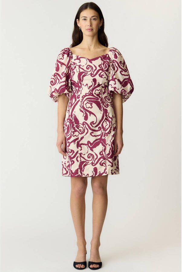 Y.A.S. YAS Dames Jurken Yasfleur 2 4 Dress S. Creme - Foto 5