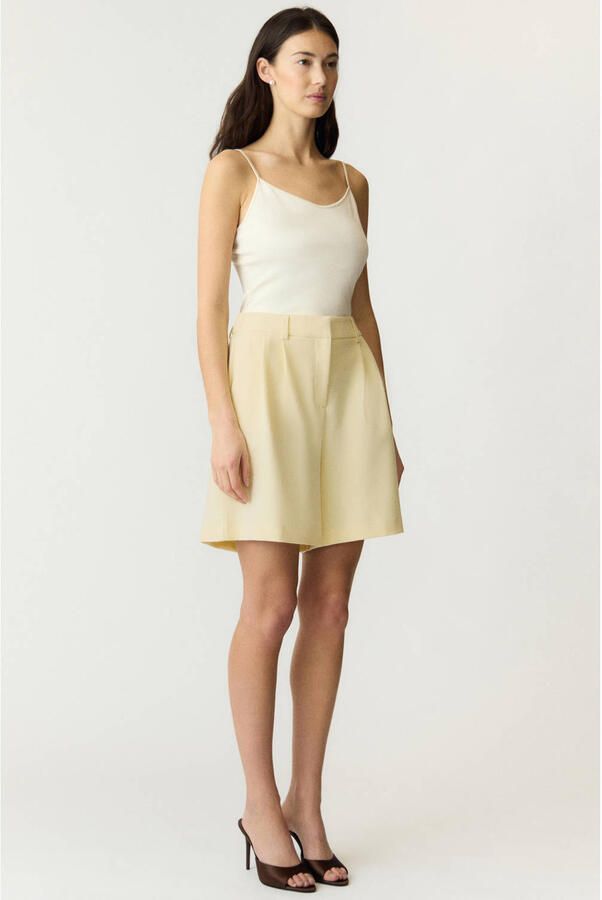 Y.A.S. YAS Dames Broeken Yaslikka Mw Shorts S Creme - Foto 5