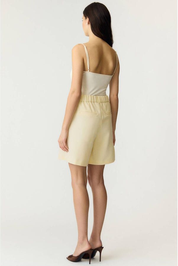 Y.A.S. YAS Dames Broeken Yaslikka Mw Shorts S Creme - Foto 7