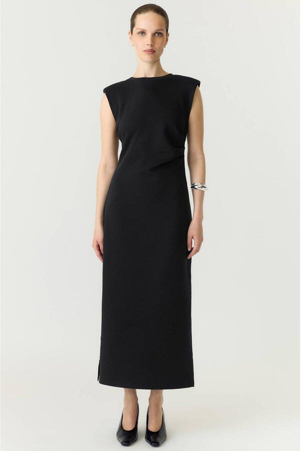 YAS Midi-jurk met ronde hals model 'PINA' - Foto 3