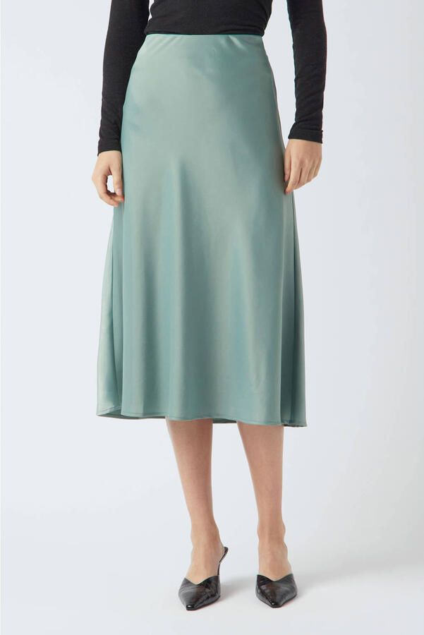 Y.A.S. Dames Rokken Yaspella Hw Midi Skirt S. Noos Groen - Foto 5