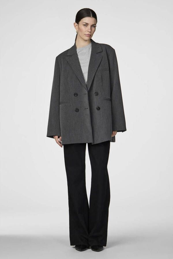 Y.A.S. Dames Blazers Yaslikka Ls Oversized Blazer Donkergrijs - Foto 2