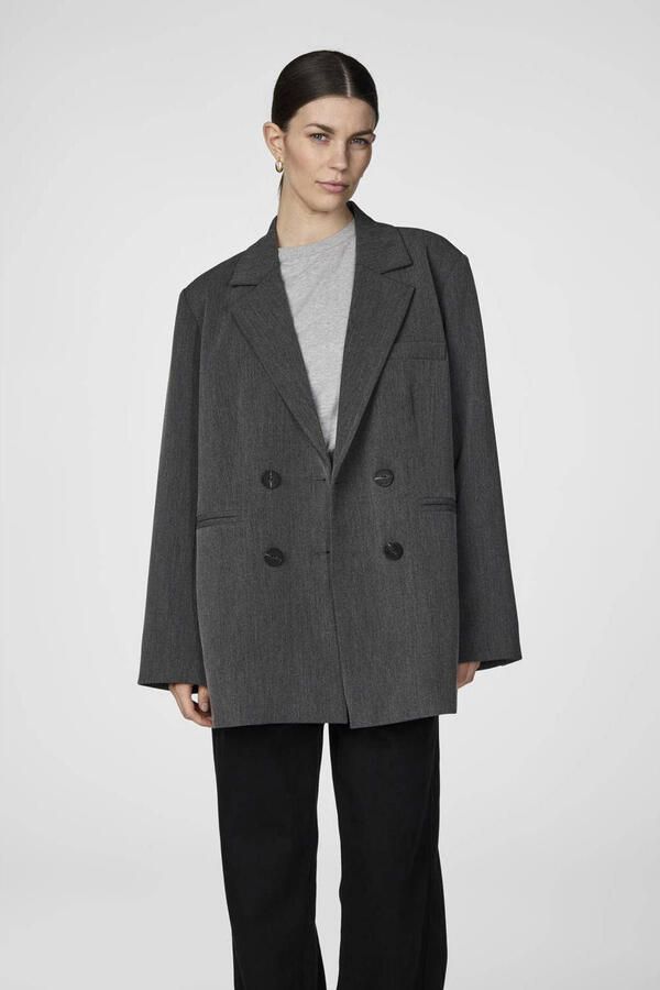 Y.A.S. Dames Blazers Yaslikka Ls Oversized Blazer Donkergrijs