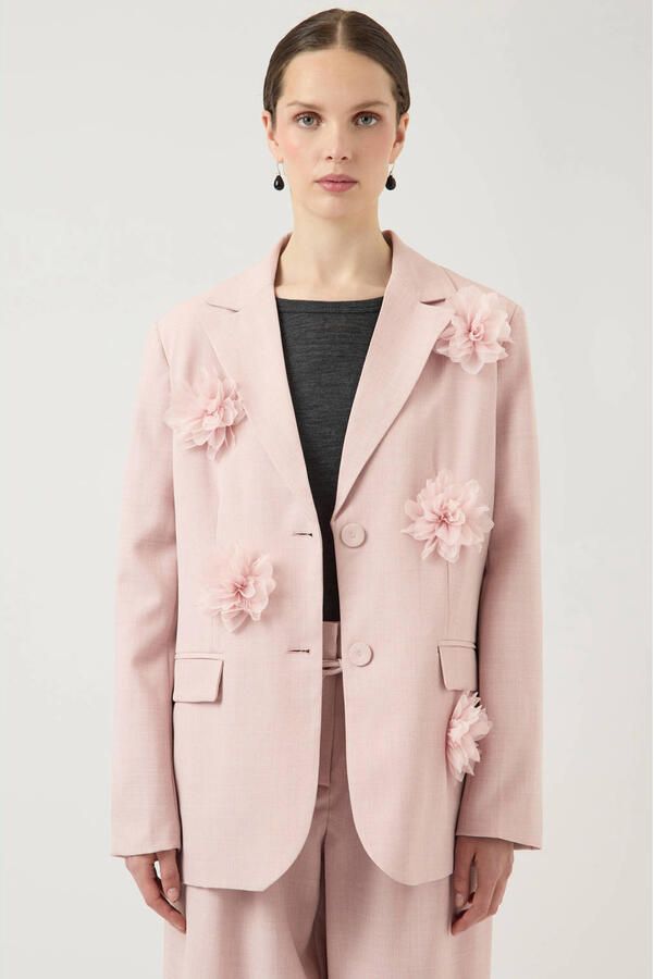 Y.A.S. YAS Dames Blazers Yasmimi Ls Flower Blazer Lichtroze - Foto 5