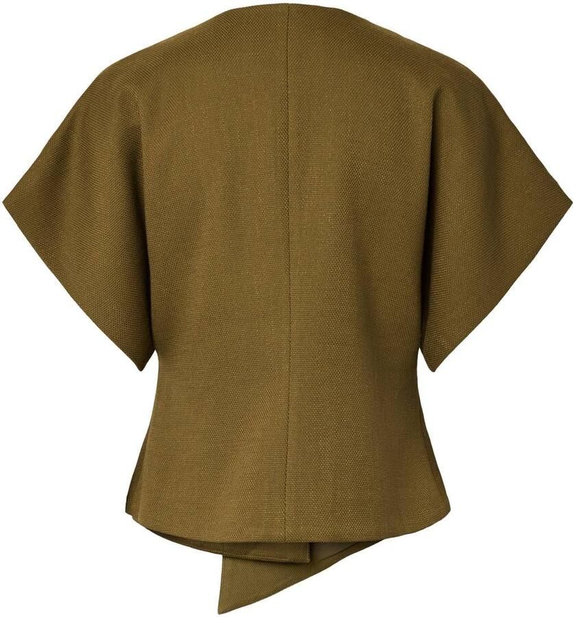 YAS regular fit asymmetrische top groen - Foto 2