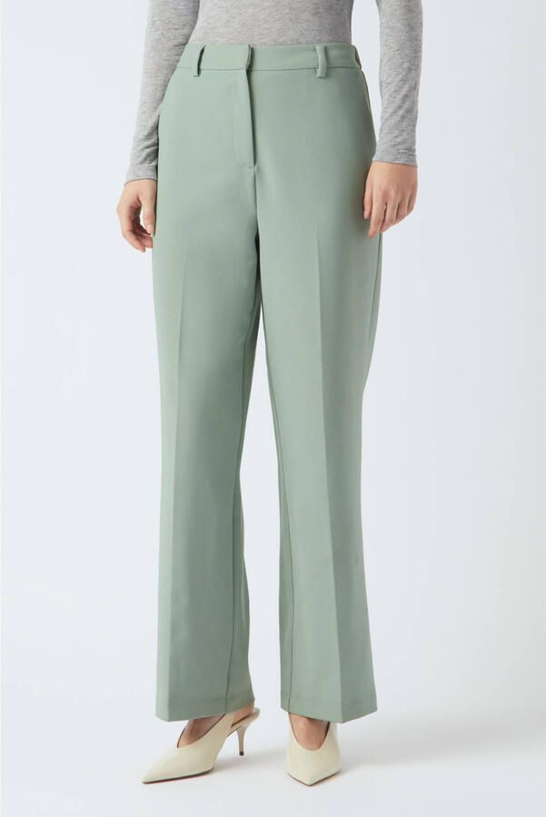 Y.A.S. Dames Broeken Yaslikka Hw Wide Pants S. Noos Groen - Foto 5