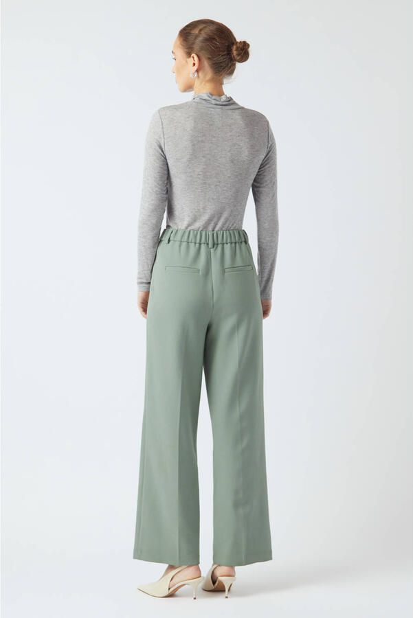 Y.A.S. Dames Broeken Yaslikka Hw Wide Pants S. Noos Groen - Foto 6