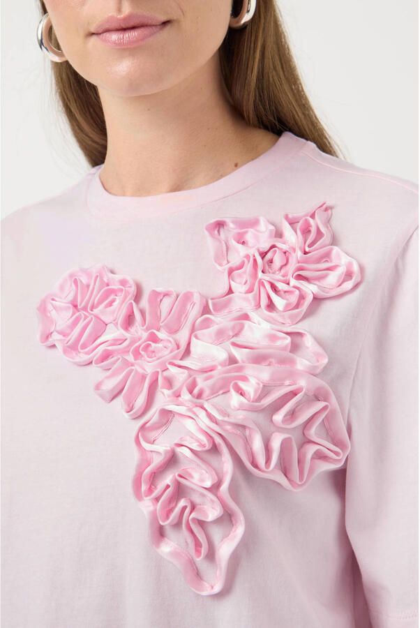 Y.A.S. YAS Dames Tops & T-shirts Yasvisely Ss Tee Lichtroze - Foto 6