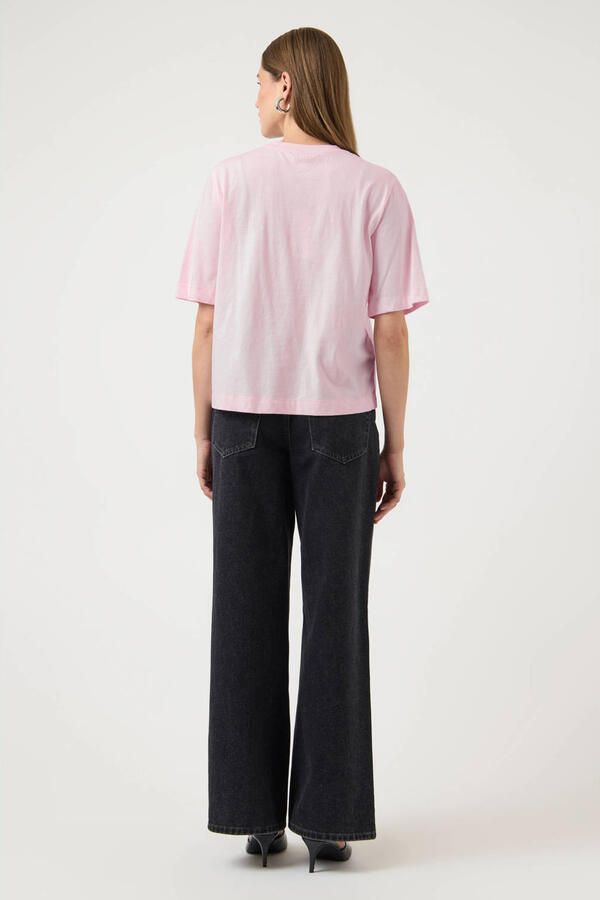 Y.A.S. YAS Dames Tops & T-shirts Yasvisely Ss Tee Lichtroze - Foto 7