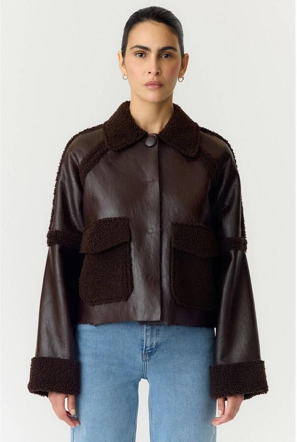 Y.A.S. YAS Dames Jassen Yasfilia Ls Jacket Bruin