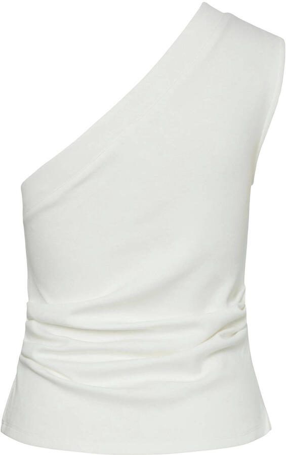 Y.A.S. YAS Dames Tops & T-shirts Yasvenice One Shoulder Top Wit - Foto 5