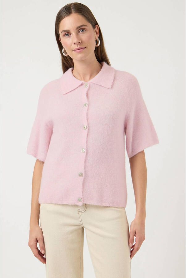 Y.A.S. YAS Dames Truien & Vesten Yasdura 2 4 Knit Cardigan Roze - Foto 5