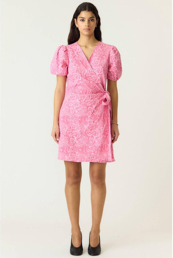 Y.A.S. YAS Dames Jurken Yascaro Ss Wrap Dress Roze - Foto 5