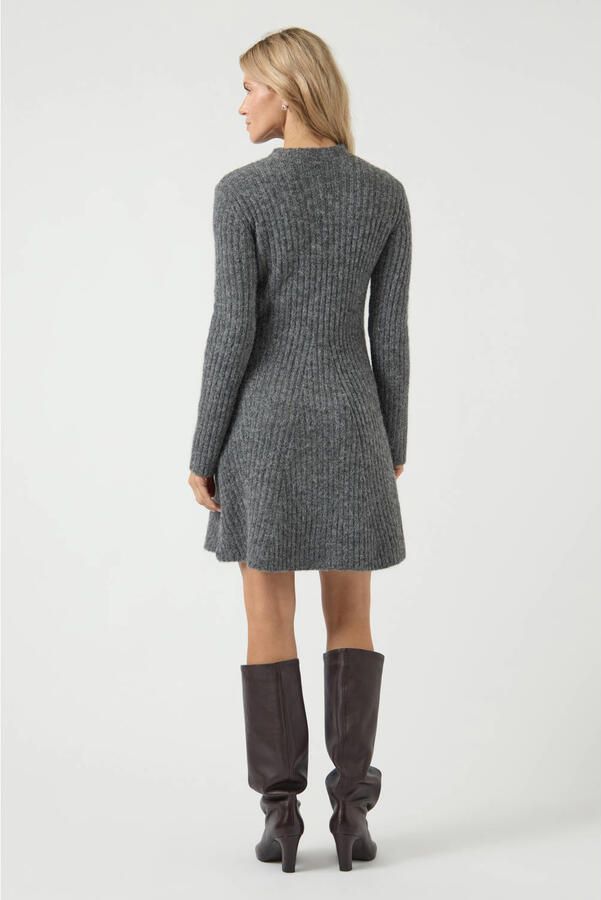 Y.A.S. YAS Dames Jurken Yasdolly Ls Knit Dress S. Grijs - Foto 6