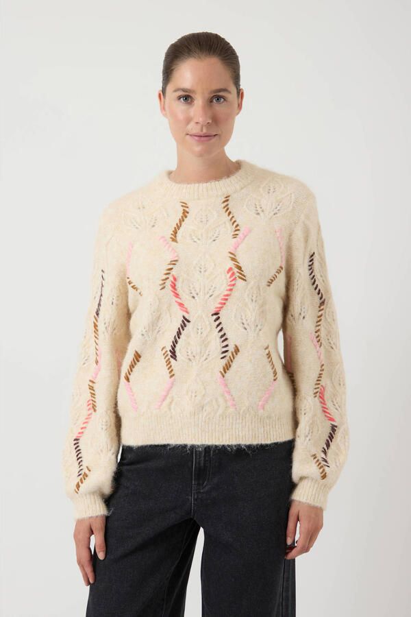 Y.A.S. Dames Truien & Vesten Yasgabbi Ls Knit Pullover S. Creme - Foto 7