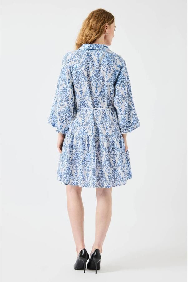 YAS Knielange jurk met V-hals model 'CINNI' - Foto 2