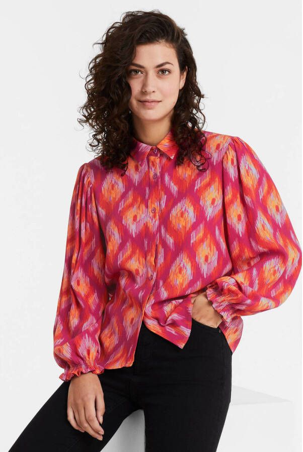 Ydence blouse Alyssaa met all over print aztec