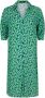 Ydence blousejurk Palmer met bladprint en plooien groen blauw - Thumbnail 2