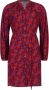 Ydence gebloemde jurk Loa rood paars - Thumbnail 1