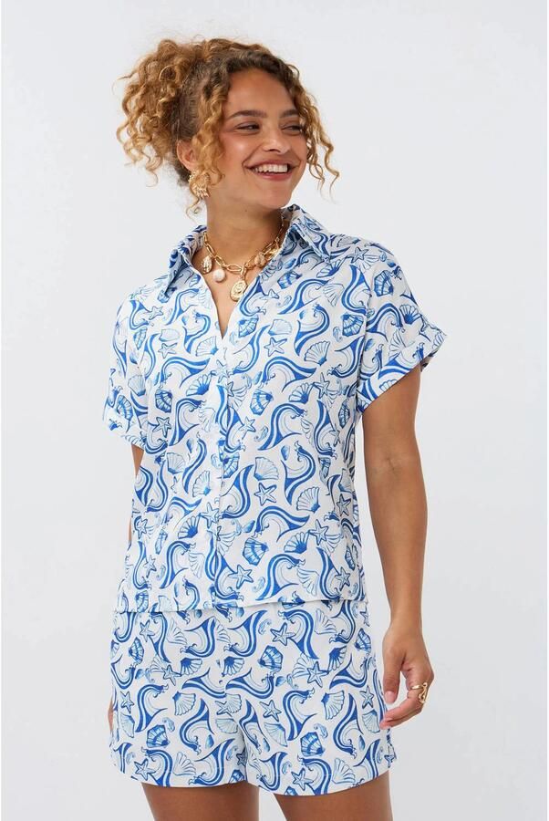 Ydence blouse blauw - Foto 3