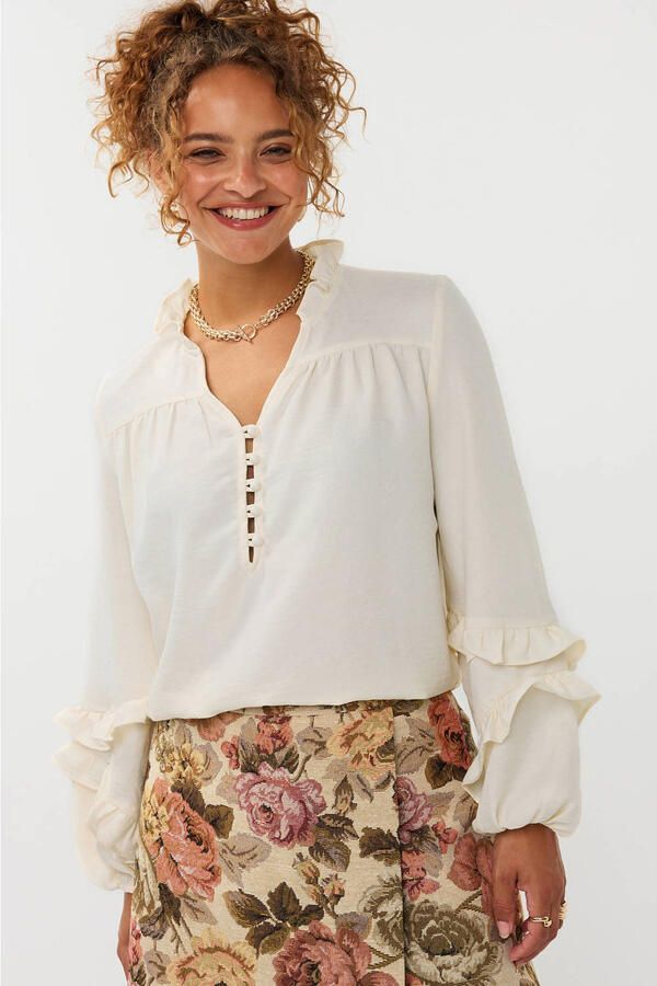 YDENCE Dames Blouses Blouse Jacky Ecru - Foto 6