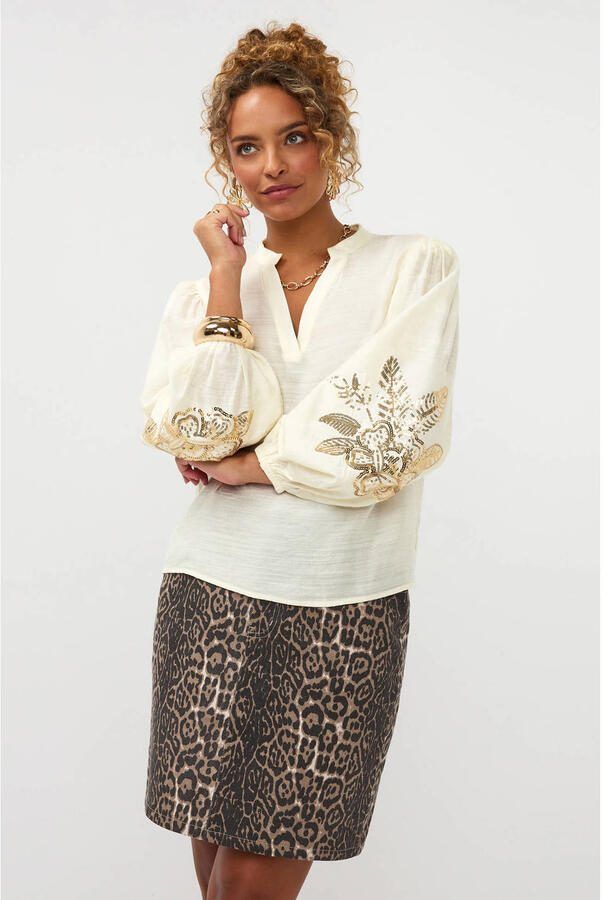 YDENCE Dames Blouses Blouse Rose Creme - Foto 7