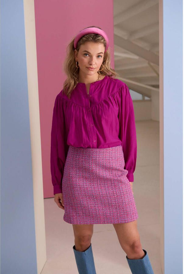 YDENCE Dames Blouses Blouse Hester Fuchsia - Foto 5
