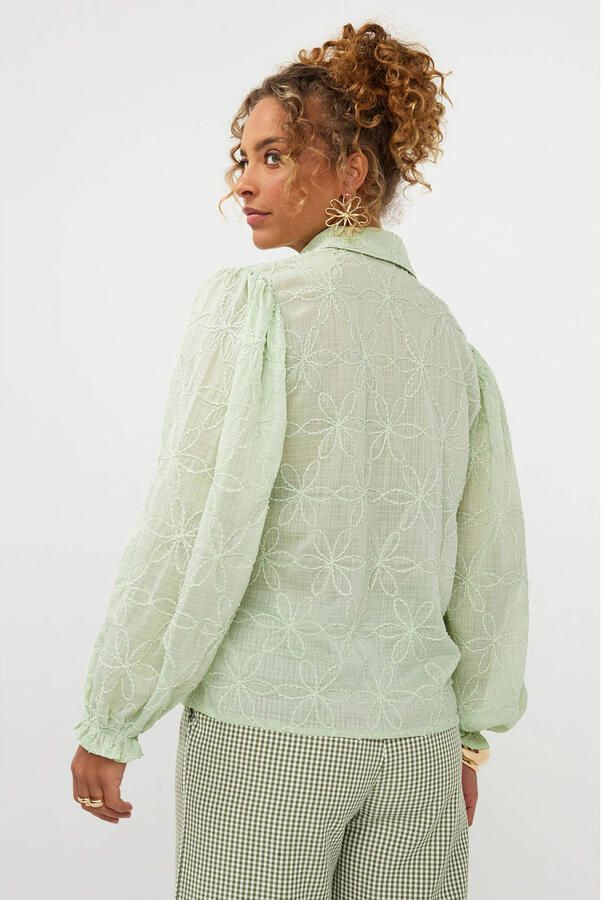 YDENCE Dames Blouses Blouse Isamae Mint - Foto 7