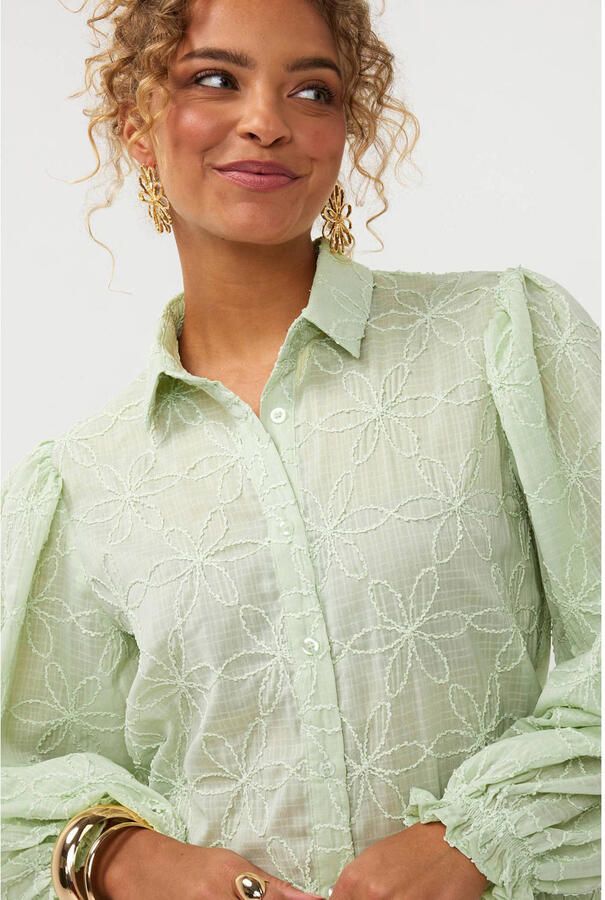 YDENCE Dames Blouses Blouse Isamae Mint - Foto 6