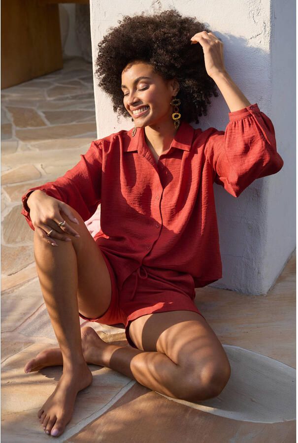 YDENCE Dames Blouses Blouse Fenna Rood - Foto 5