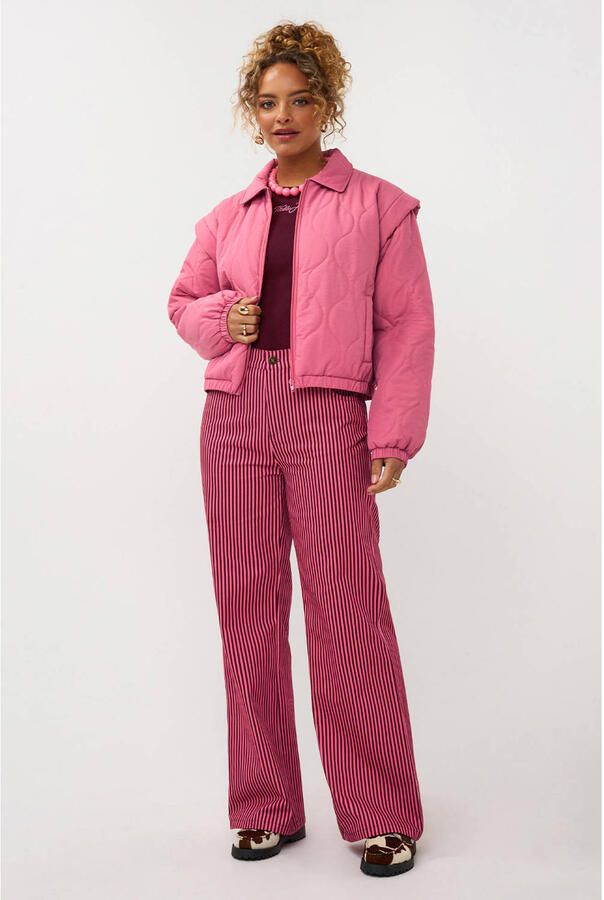 Ydence bomberjack quilted roze - Foto 2
