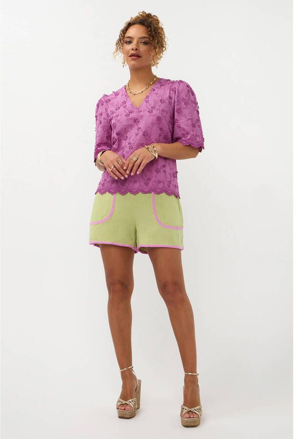 YDENCE Dames Tops & T-shirts Top Florence Lila - Foto 6