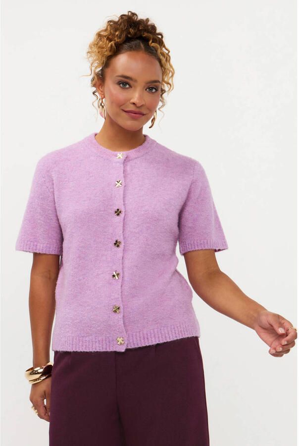 YDENCE Dames Truien & Vesten Cardigan Kitty Lila - Foto 5
