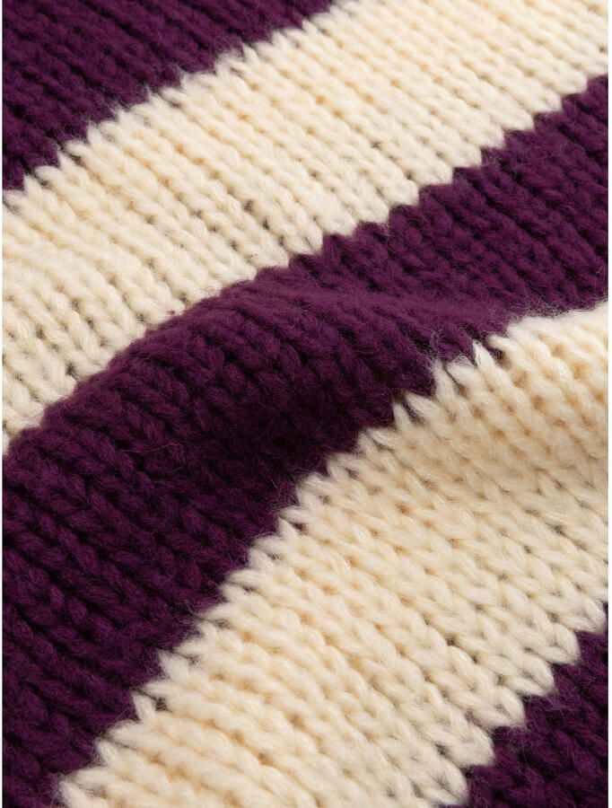 YDENCE Dames Truien & Vesten Knitted Sweater Brianna Paars - Foto 10