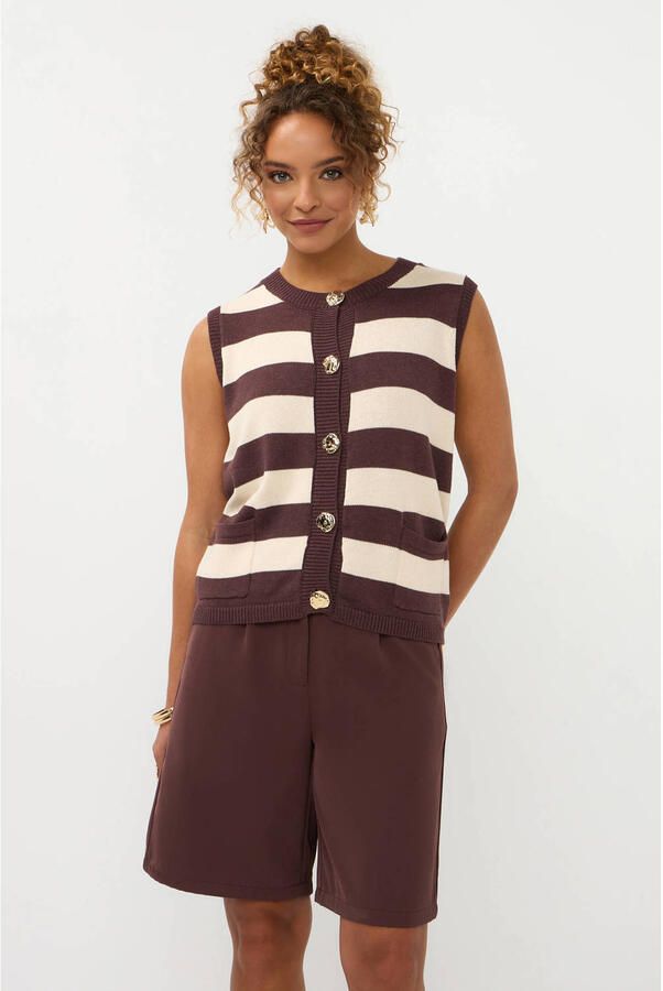 YDENCE Dames Tops & T-shirts Knitted Top Judith Bruin - Foto 5