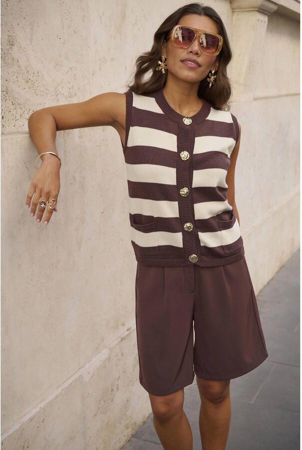 YDENCE Dames Tops & T-shirts Knitted Top Judith Bruin - Foto 6